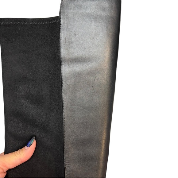 WHBM Over The Knee Tall Rowan Black Strap Equestrian Riding Winter Chic Boot - Picture 15 of 16